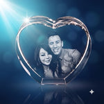 3D crystal heart-shaped swatch thumbnail – clean shape preview, blue-tone display | Crystal 3D Pix