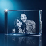 3D crystal rectangle swatch thumbnail – clean shape preview, blue-tone display | Crystal 3D Pix