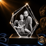 Celebrate Dad’s special day with a stunning crystal photo engraving. A perfect birthday gift for cherished memories and heartfelt moments!